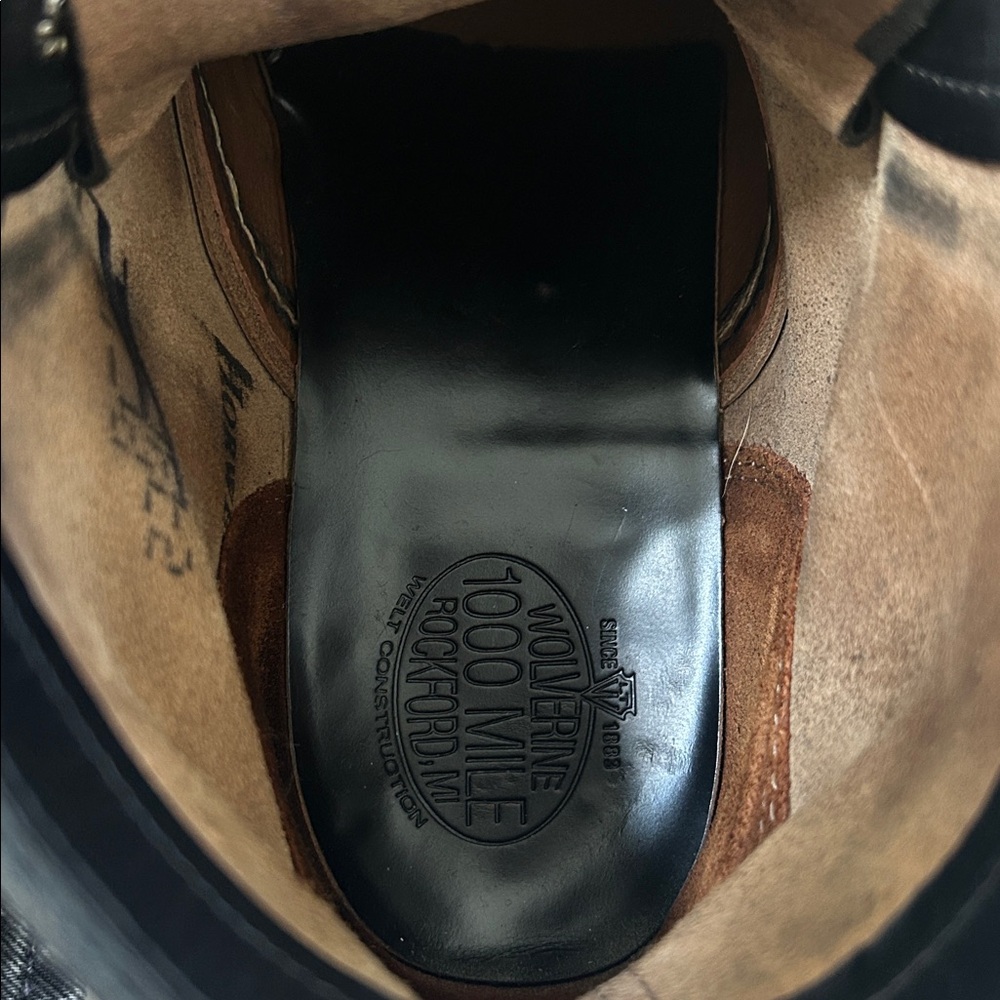 Wolverine 1000 Mile Cap-Toe Boot - Black Leather - Picture 13 of 13